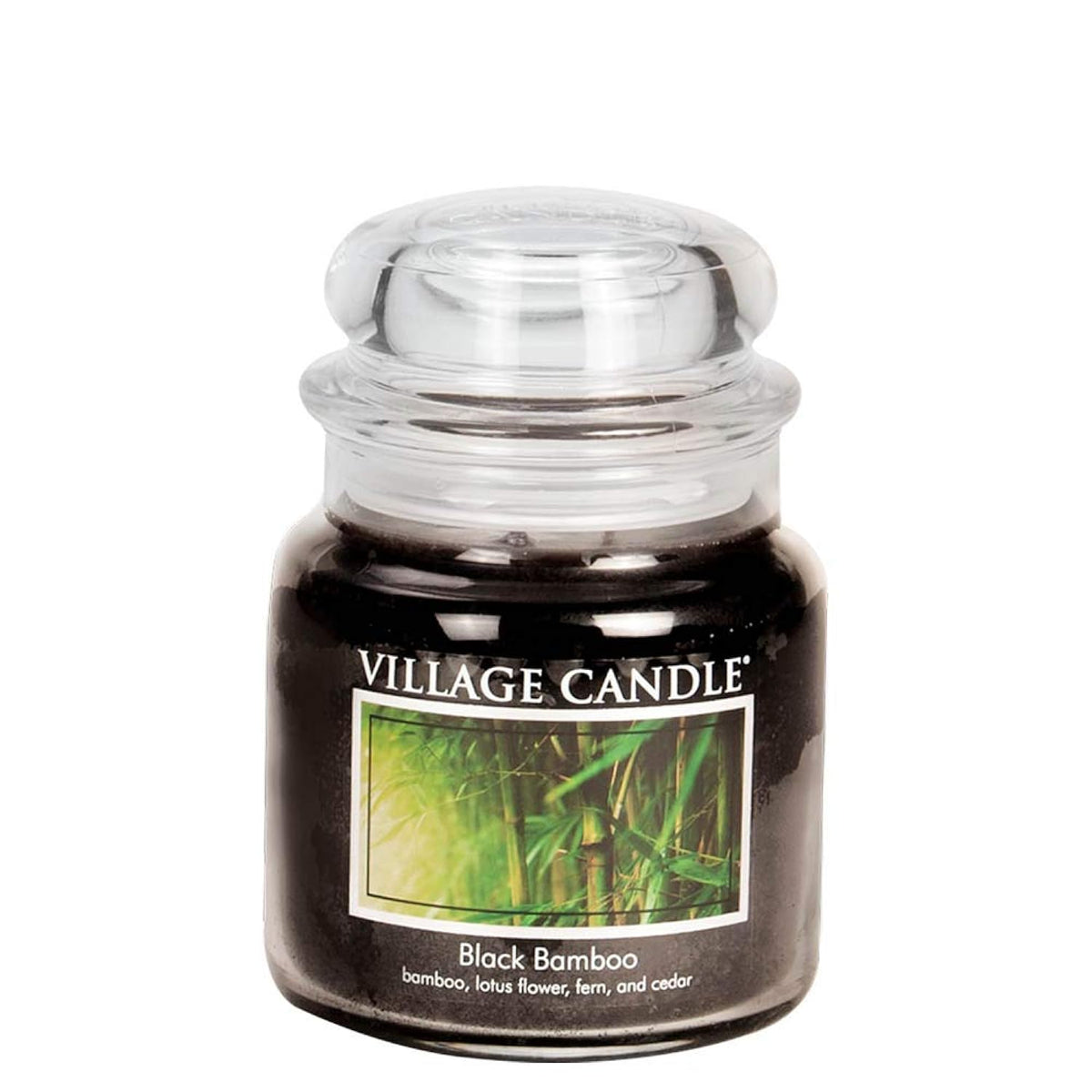 Black Bamboo 16 Oz Glass Jar Scented Candle, Medium