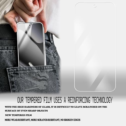 [2+2 Pack Tempered Glass Film For Google Pixel 10 Screen Protector 2-Pack with Camera Lens Protector 2-Pack