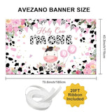 Holy Cow I'M One Birthday Backdrop Flower Farm 1St Birthday Party Decorations Holy Cow I'M One Banner 70.8 X 43.3 Inch