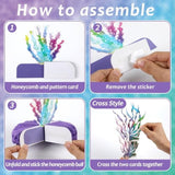 12Pcs Mermaid Party Supplies Mermaid Birthday Honeycomb Centerpieces For Under The Sea Party Decorations Ocean Mermaid Theme Table Honeycomb For Ocean Mermaid Theme Birthday Baby Shower Party Favors