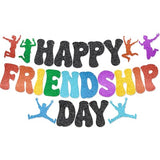 Happy Friendship Day Banner - NO DIY Friendship Day Party Decorations For Men Women Best Friends Party Décor