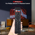 Nh800Up Rf402A-V14 Bt800 Ir Remote Control Replacement For Philips Android 4K Ultra Smart Led Tv 43Pfl5604/F7 43Pfl5766/F7 50Pfl5604/F7 55Pfl5604/F7 65Pfl5504/F7 65Pfl5604/F7(No Voice)