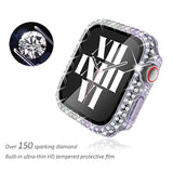 3-Pack Compatible With Bling Watch Series 6 40Mm Cases Crystal Diamond Bumper Cover With Screen Protector For Iwatch Se2/Se Series 6 5 4 Men Women, (40Mm, Rosegold/Rainbow/Clear)