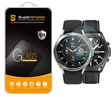 (3 Pack) Designed for  Galaxy Watch 3 (45mm) / Galaxy Watch 4 Classic (46mm) Tempered Glass Screen Protector, 0.3mm, Anti Scratch, Bubble Free