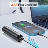 Fast Charging Portable Charger 5000Mah,External Battery Power Bank With 5V/2.4A Output And Usb-C Input(Recharge Only), Battery Pack Compatible With Iphone,Samsung Galaxy And More-Black