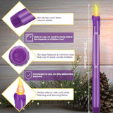 5 Pieces Led Flameless Advent Candle Set Christmas Battery Operated Candles With Words Hope Peace Joy Tall Catholic Pink White Purple Taper Candles For Church Advent Wreath Rituals
