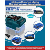 Mini Charger For Kobalt 24V Battery Charger Replacement,For Kobalt 24-Volt Power Equipment Battery Rapid Quick Charger,For Kobalt 24V Battery Portable Diy Mini Charger Adapter(For 24V Battery Only)