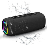 AuraBoom Portable Bluetooth Speaker, 20W Dolby Stereo Sound, Deep Bass, IPX5 Water-Resistant, 25H Playtime, RGB Lights, 40W TWS Pairing, BT 5.3,