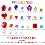 2774Pcs Gem Stickers Jewels For Crafts - Self Adhesive Rhinestone Jewel Stickers, Stick On Gems Rhinestones For Crafts, Acrylic Bling Heart Stickers, Craft Supplies For Kids