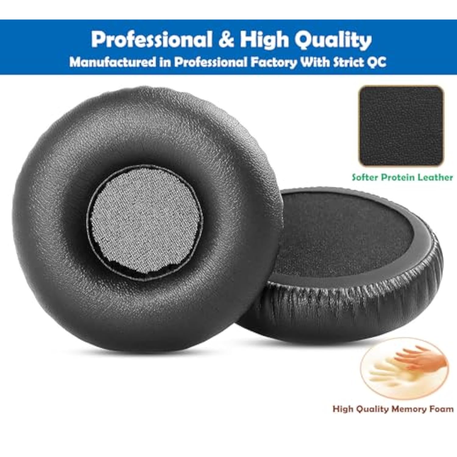 Professional Replacement Earpads Cushion Compatible With Jbl Synchros E40Bt E40 Bt Wireless Headset Ear Pads With Skin-Friendly Leather And Memory Foam