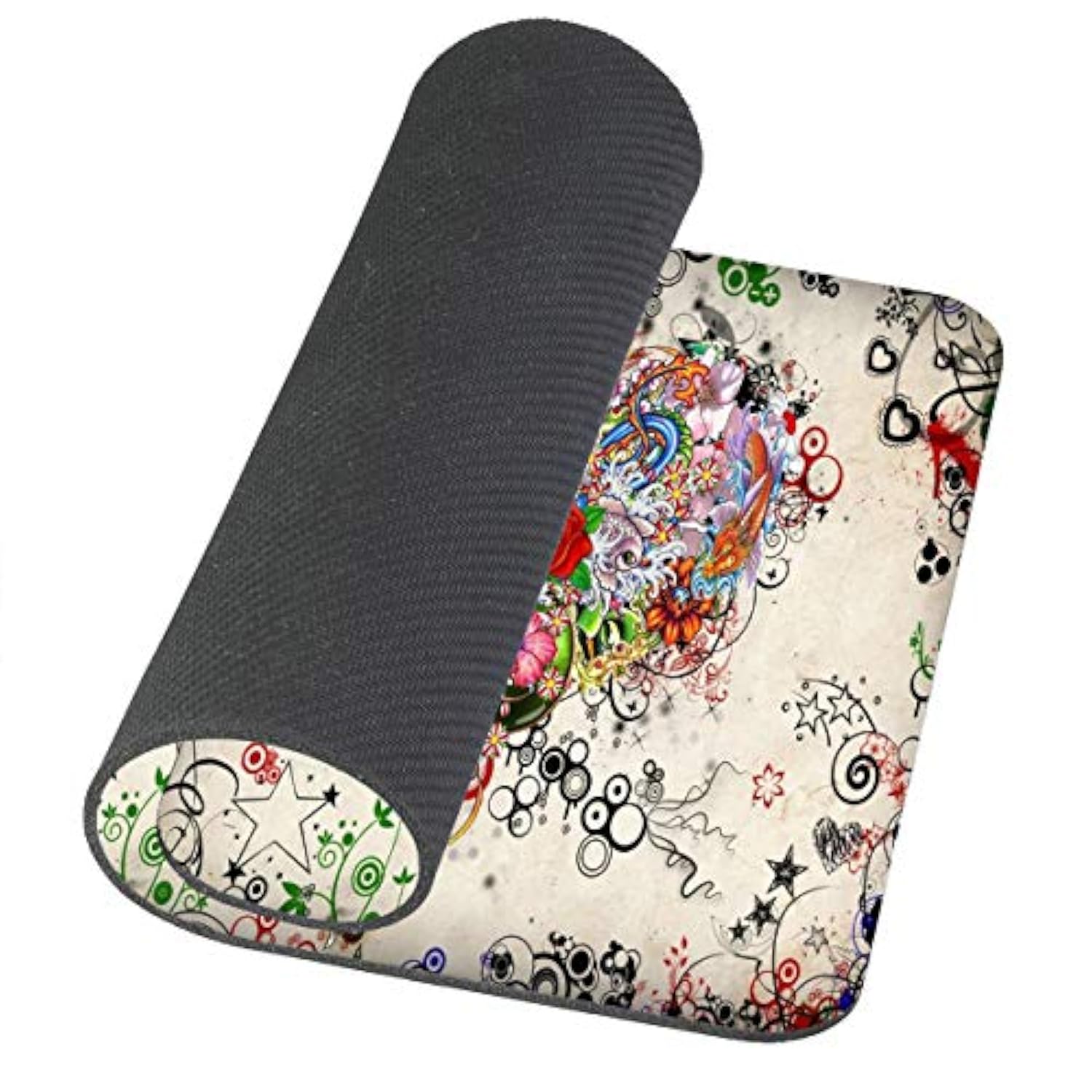 Tattoo Heart Top Game Mouse Pad Pc Computer Gaming Mousepad Fabric Rubber Material