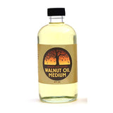 Natural Earth Paints Refined Walnut Oil – 8 Oz. Premium Archival Medium For Oil Painting, Eco-Friendly, Non-Yellowing Binder For Smooth, Rich Paint Mixing, Ideal For Artists & Fine Art