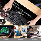 Gaming Mouse Pad, Extended Large Mouse Pads (31.5"X11.8"), Laptop Table Protector With Stitched Edges, Office Desk Mat Writing Pad Proverbs 31:25 Bible Rose Gold Xxl Mouse Pad Waterproof Desk Pad