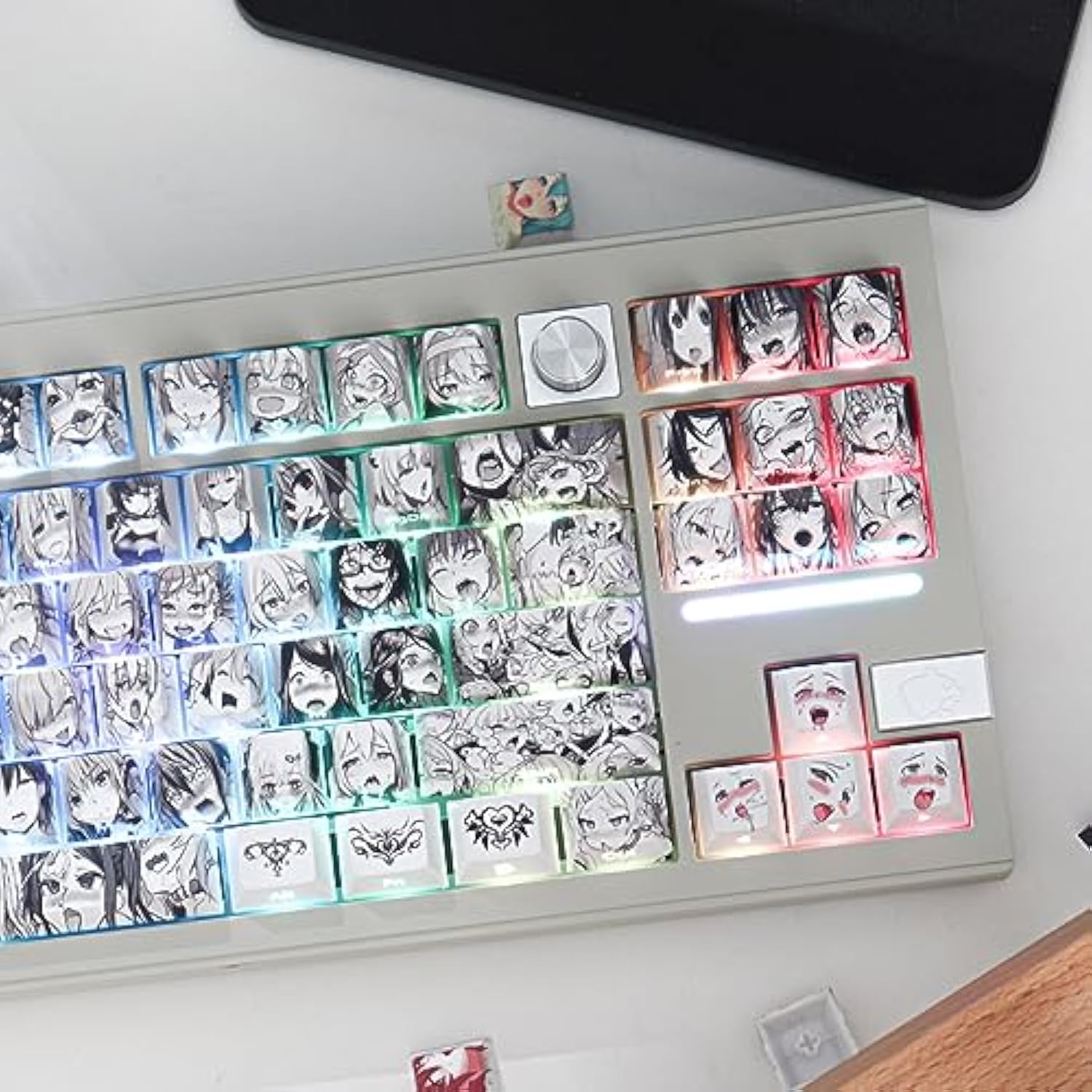 Translucent Side Print Keycaps Pbt Dye Sublimation Oem Profile 134 Keys Set Ja