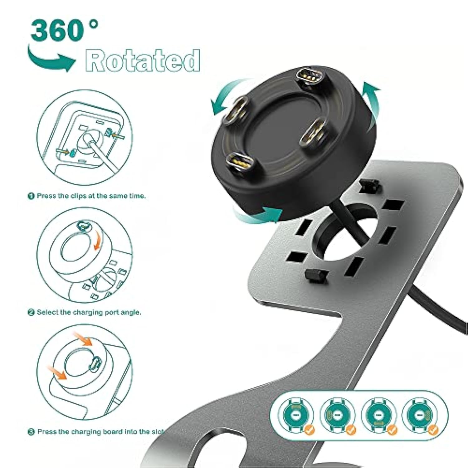 Charger Stand Compatible With Garmin Watch