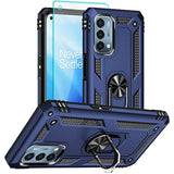 Oneplus Nord N200 5G Case: Military Grade 16Ft Drop Tested, Ring Shockproof Protective Cover With Hd Screen Protector, Blue
