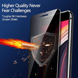3-Pack Privacy Screen Protector For Iphone Se 2020, Anti Spy Tempered Glass Film, Touch Sensitive, Bubble-Free, Case Friendly [With Easy-Installation Tool][4.7 Inch]