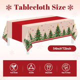Christmas Party Supplies,102 Pcs Xmas Tree Themed Party Set,Christmas Decoration Dinnerware Set,Disposable Tablecloths Plates Cups Napkins Xmas Tableware For Home,Dinner,Picnic,Holiday,Parties