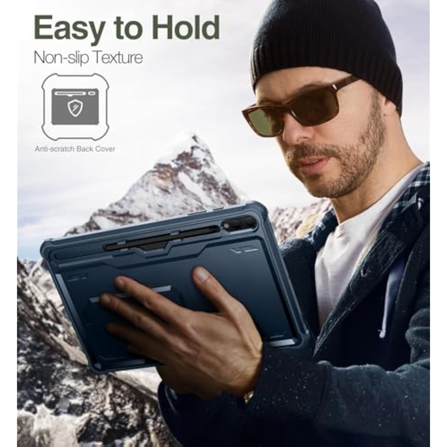 Case For Samsung Galaxy Tab S9 Plus 12.4 Inch (2023), [Built In Screen Protect