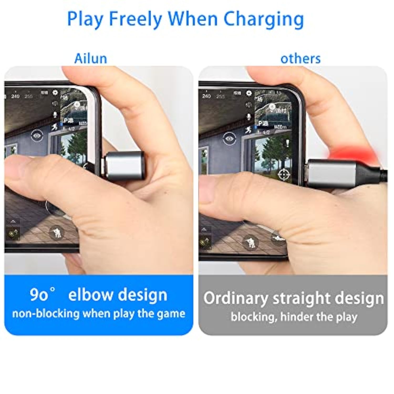 0.5M Right Angle Usb C To Usb C Cable,90 Degree 10Gbps 4K@60Hz Pd 100W Usb3.1