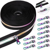 Zipper Tape By The Yard #5 With Pulls-Bulk Nylon Coil Zipper By The Ya