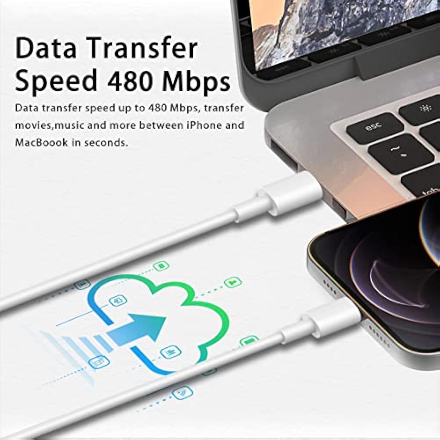 20W Pd Usb C Wall Charger With 6Ft Usb C To Lightning Cable - 3 Pack Mfi Certified For Iphone 14/13 Pro/13/12/12 Mini/12 Pro Max