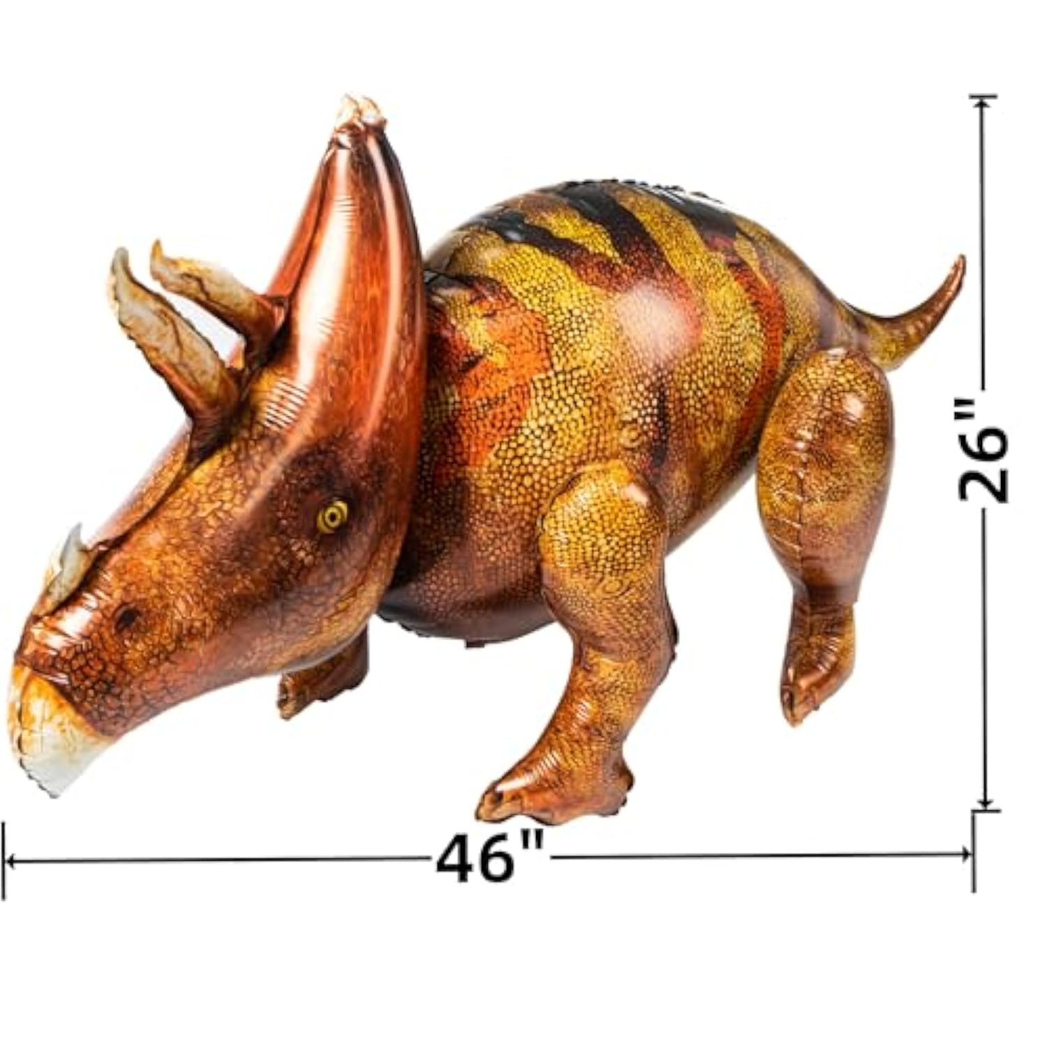 3 Pcs 52" Inflatable Dinosaur Balloon-Dinosaur Party Decorations Birthday Party Supplies-Tyrannosaurus&Triceratops&Stegosaurus-Party Favors,Halloween,Christmas Gift For Kids And Adults