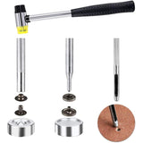 120 Set Snap Fasteners Kit For Leather 12Mm Metal Button Snaps Press S