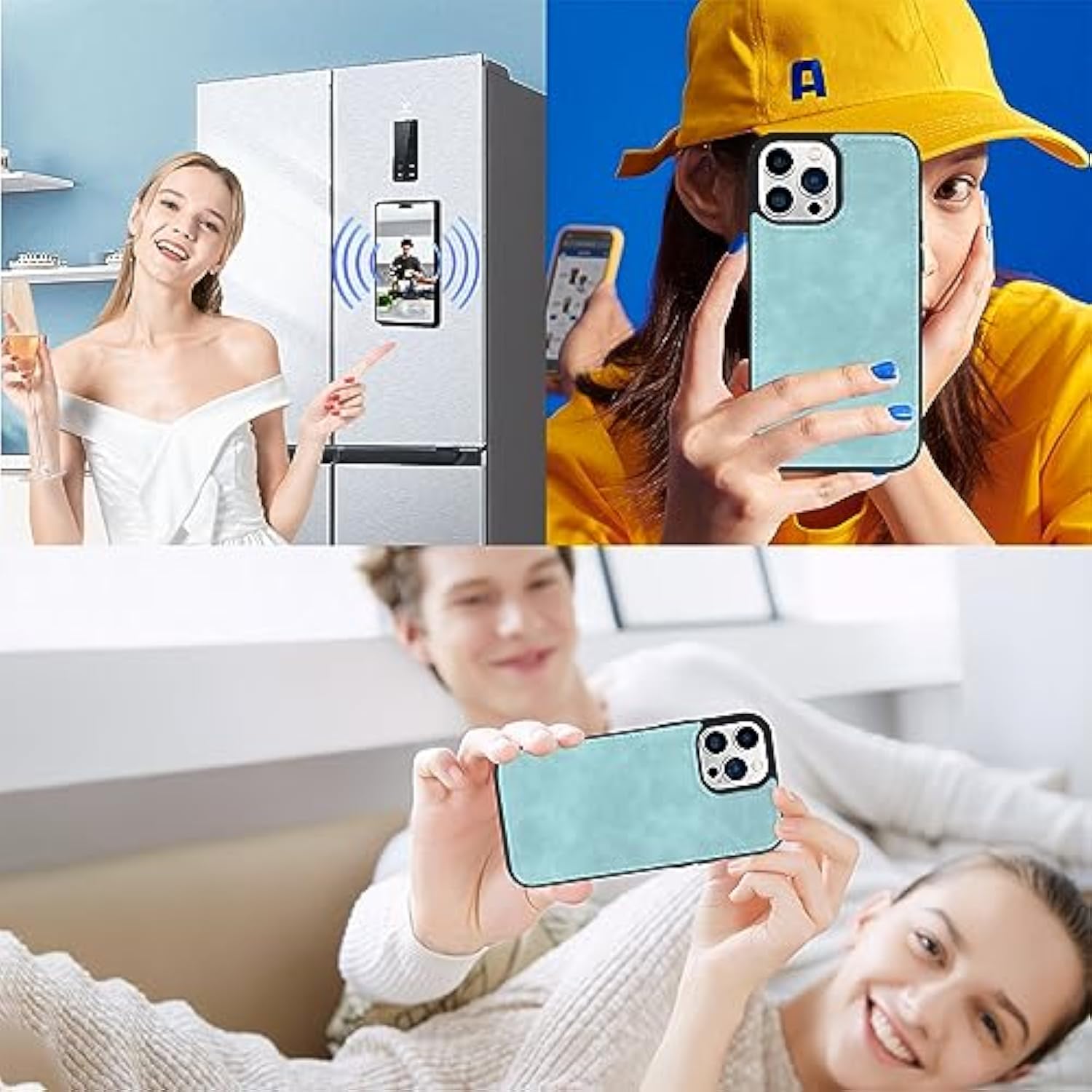 Wallet Case Compatible With Iphone 15 Pro Max,Detachable Magnetic Phone Case,All-Round Shockproof Protective Leather Phone Case With Card Holder,6.7 In,Blue