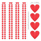 Red Heart Romantic Party-Decorations Garland - 62Ft Glitter Special Night Galentines Hanging Streamers Banner,Valentines Girl Wedding Anniversary Baby Bridal Shower Birthday Decor Supplies