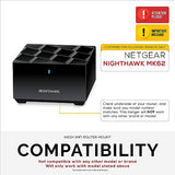 Screwless Wall Mount For Netgear Nighthawk Mk62 Router, Strong Vhb Adhesive, Easy To Install Holder, Reduce Interference & Increase Range, Stick On & Screw-In Mounting By