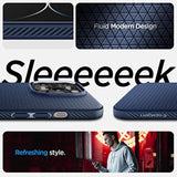 Spigen Liquid Air Designed for iPhone 14 Pro Case (2022) [Military-Grade Protection] - Navy Blue
