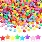 1000 Rainbow Star Pony Beads: DIY Jewelry & Decor