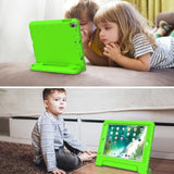 Kids Case For Ipad 9.7 2017/2018 & Ipad Air 2 With Built-In Screen Protector - Light Weight Shock Proof Convertible Handle Stand Friendly Kids Cover For 9.7 Ipad 5Th & 6Th Gen - Green