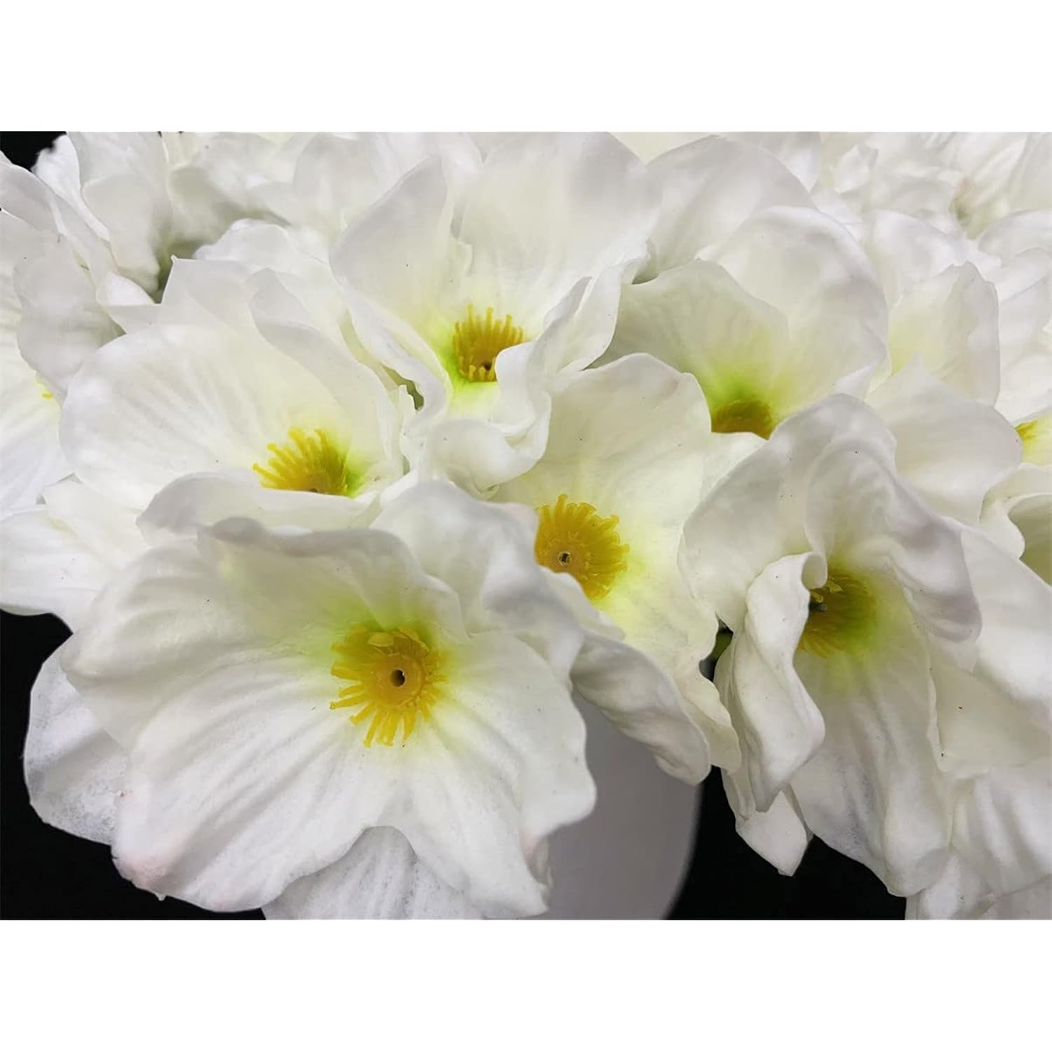 10 Pcs High Quaulity Fresh Artificial Mini Real Touch Pu/ Latex Corn Poppies Decorative Silk Fake Artificial Poppy Flowers For Wedding Holiday Bridal Bouquet Home Party Decor Bridesmaid (White)