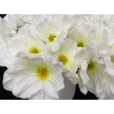 10 Pcs High Quaulity Fresh Artificial Mini Real Touch Pu/ Latex Corn Poppies Decorative Silk Fake Artificial Poppy Flowers For Wedding Holiday Bridal Bouquet Home Party Decor Bridesmaid (White)