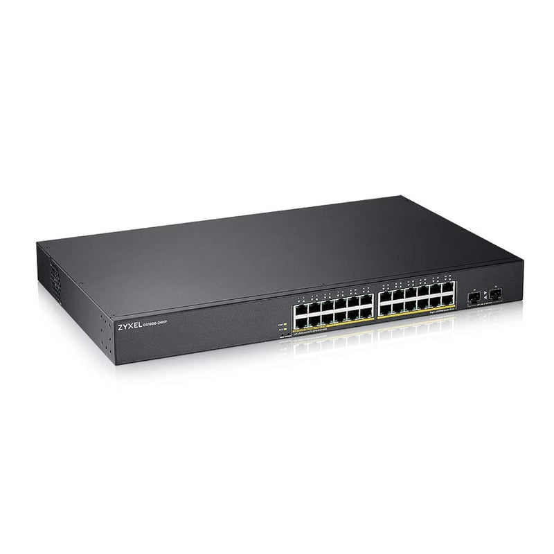 Zyxel 24-Port Gigabit PoE Switch | Smart Managed | Rackmount | 24 PoE+ Ports w