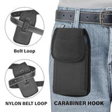 iPhone Holster Belt Clip Case Heavy Duty Nylon Pouch Fits Otterbox Black