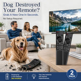 [2 Pack] Universal Replacement for  TV Remote Control, Compatible with All  Smart TV, QLED, 4K, 8K, Frame, Curved, LED, LCD HDTV