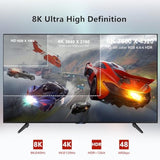 50Ft Plenum Rated Hdmi Cable(Cmp), 8K 48Gbps Fiber Optic Ultra High Speed Long