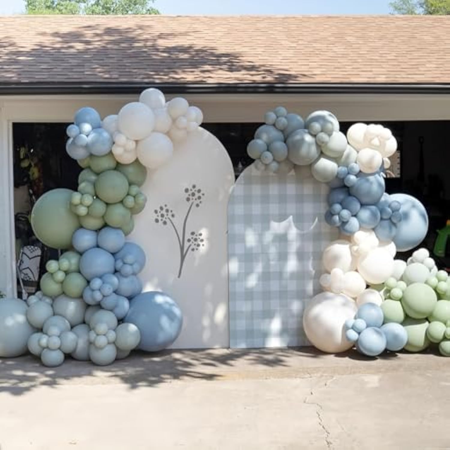 Dusty Blue Balloons 5Inch Small Haze Blue Balloon 60Pcs Mini Round Aqua Fog Mist Latex Balloon For Arch Garland Girls Boys Retro Boho Birthday Party Decoration Wedding Baby Bridal Shower Bachelorette