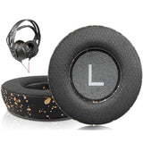 Earpads Replacement For Plantronics (Poly) Rig 400(400Pro Hc, 400Hs, 400Hx, 400Ha), Ear Pads Cushions For Rig 500(500E, 500Hd, 500Hx, 500Hs)/505(505Hs)/515(515Hd) Headset - Rig Mf Black Gold