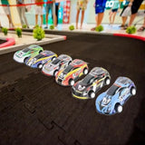 108Pcs Race Car Party Favors - Themed Birthday Goodie Bags With Party Straws, Bubble Slap Bracelets, Diy Car Stickers, Pencil Caps