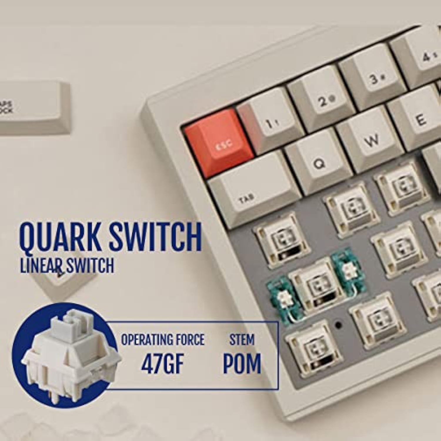 V65 V2 Wireless Hot Swappable Mechanical Keyboard, 65% Gasket Mount Aluminum C