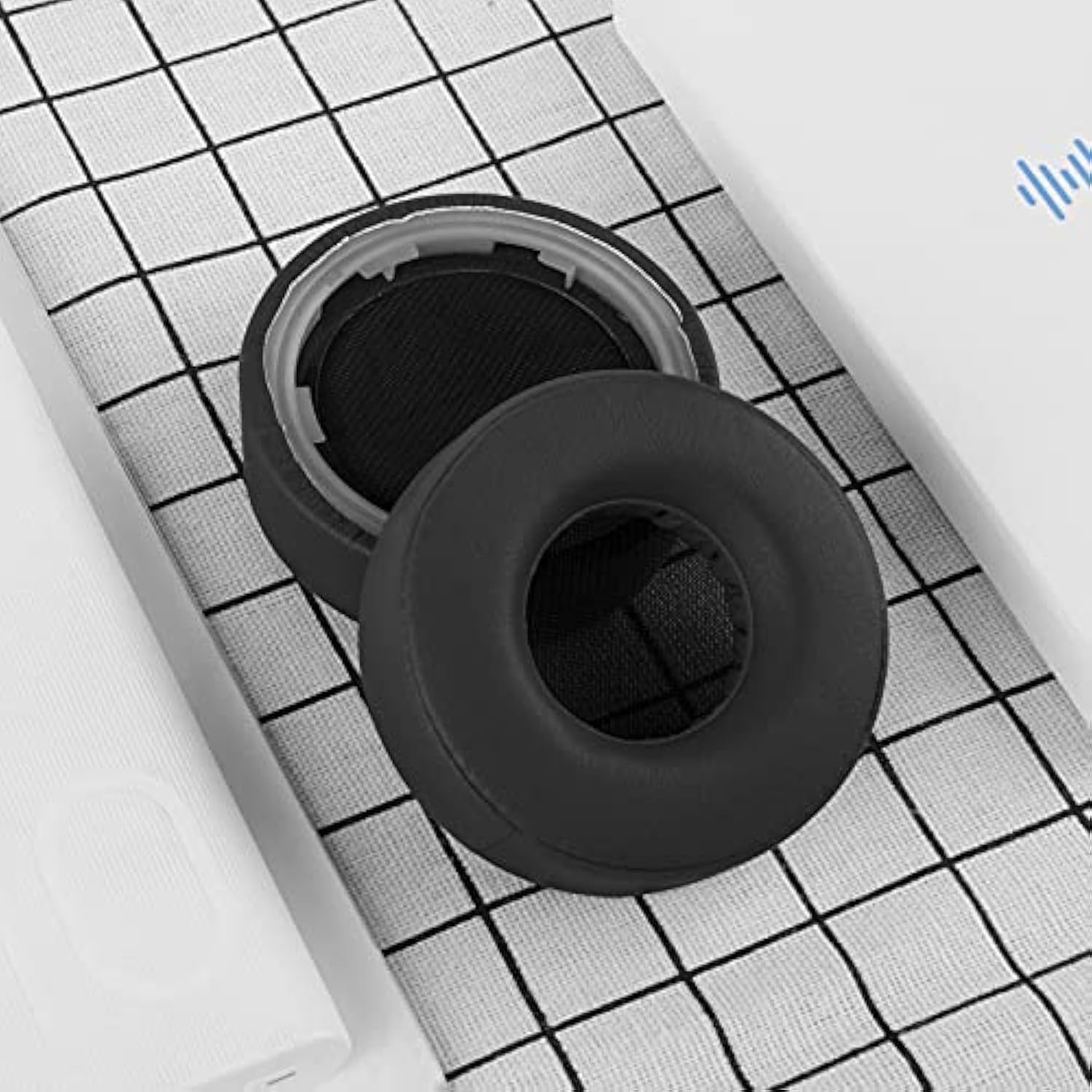 Geekria QuickFit Replacement Ear Pads for Sony WH-H800 Headphones Ear Cushions, Repair Parts (Ash Black)