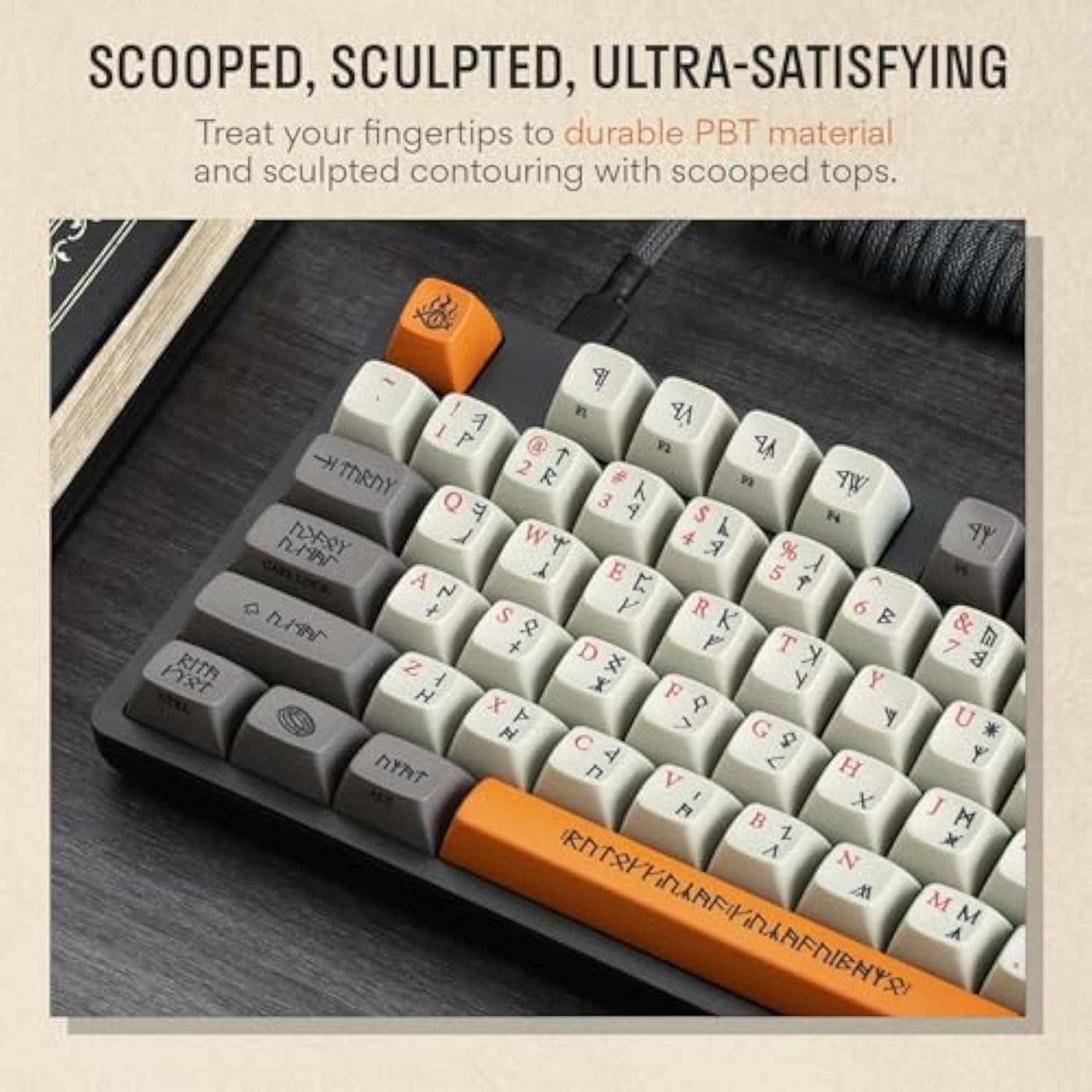 DROP + The Lord of The Rings Dwarvish Mechanical Keyboard, Holy Panda X Switch