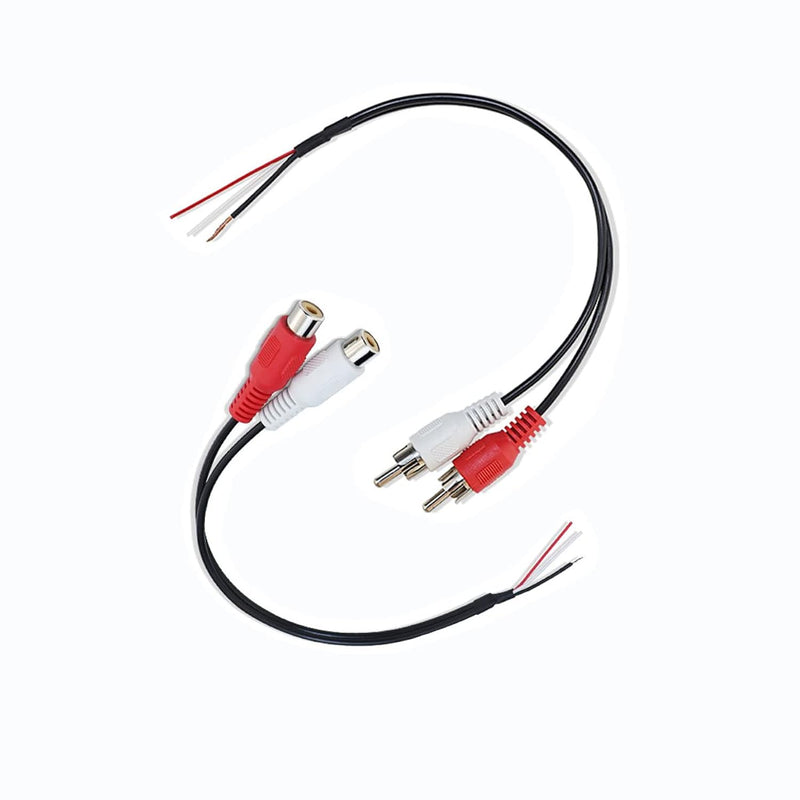 2 Pack 6Ft Rca Female To Speaker Wire, Rca Female Plug Adapter Connector To Ba