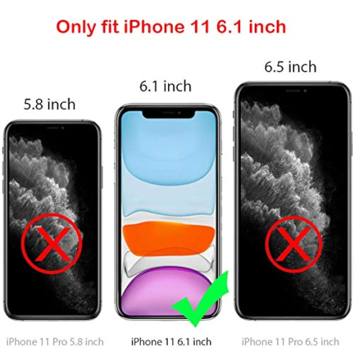 iPhone 11 Cute Heart Pattern Case for Valentine's Day Gift