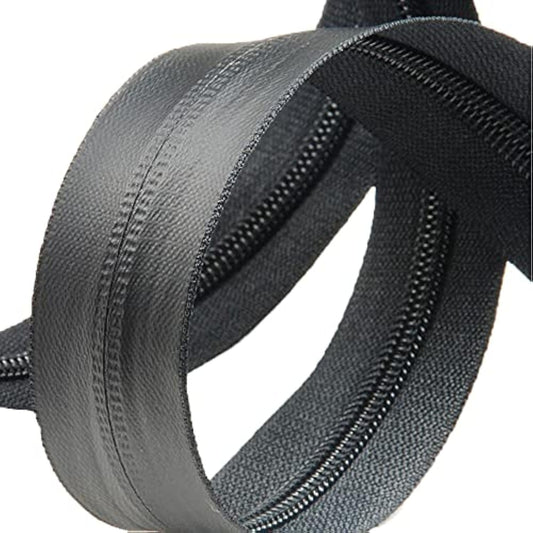 2Pcs 16 Inch Waterproof Zippers Black #5 Separating Waterproof Zippers