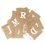 Just Married Bunting Banner Vintage Burlap Banner For Wedding, Bridal Shower, Bachelorette Party, Photo Props,Etc"
